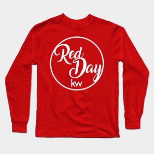 Red Day Cursive Long Sleeve T-Shirt